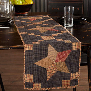 Arlington Runner Quilted Patchwork Star 13x48 VHC Brands - The Fox Decor